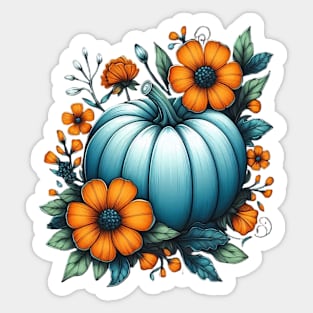 Fall Season Pumpkin Sticker